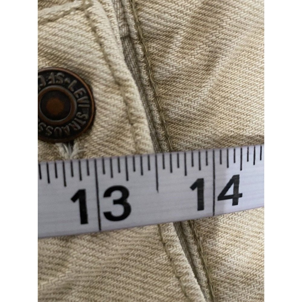 Vintage Levi’s cream Made In USA  tag Size 36x32 actual size 38x29.5 - Picture 4 of 11